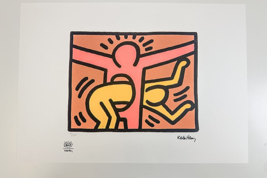Lithografie nach Keith Haring, limitiert